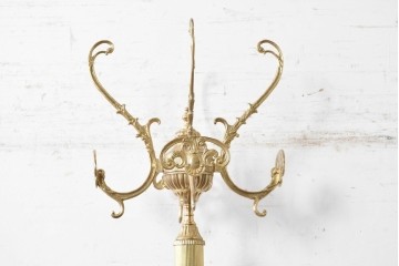 中古　イタリア製　真鍮(しんちゅう)　組み立て式のゴージャスなコートハンガー　定価約5万円　(R-090908)