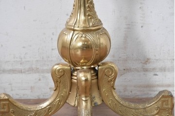 中古　イタリア製　真鍮(しんちゅう)　組み立て式のゴージャスなコートハンガー　定価約5万円　(R-090908)
