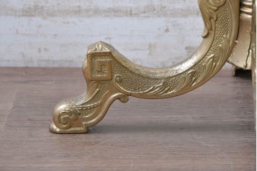 中古　イタリア製　真鍮(しんちゅう)　組み立て式のゴージャスなコートハンガー　定価約5万円　(R-090908)