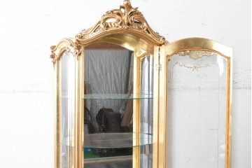 中古　美品　SILIK(シリック)　優美な装飾が華やかなロココ調キュリオケース　定価約220万円　(R-090909)