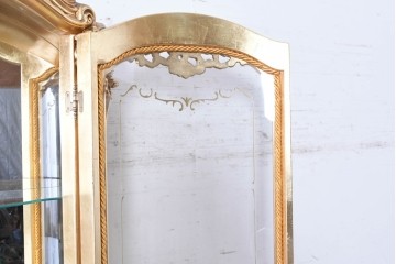 中古　美品　SILIK(シリック)　優美な装飾が華やかなロココ調キュリオケース　定価約220万円　(R-090909)