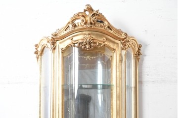 中古　美品　SILIK(シリック)　優美な装飾が華やかなロココ調キュリオケース　定価約220万円　(R-090909)