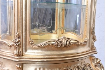 中古　美品　SILIK(シリック)　優美な装飾が華やかなロココ調キュリオケース　定価約220万円　(R-090909)