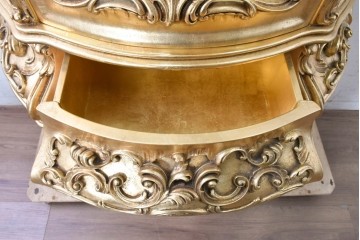中古　美品　SILIK(シリック)　優美な装飾が華やかなロココ調キュリオケース　定価約220万円　(R-090909)