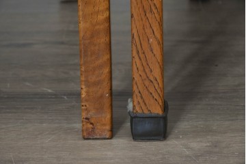 《張地の張り替え加工費込み》　中古　Oak Village(オークヴィレッジ)　オーク材　すっきりとした縦長フォルムのダイニングチェア4脚セット　定価(4脚合計)約36万円　(R-090916)