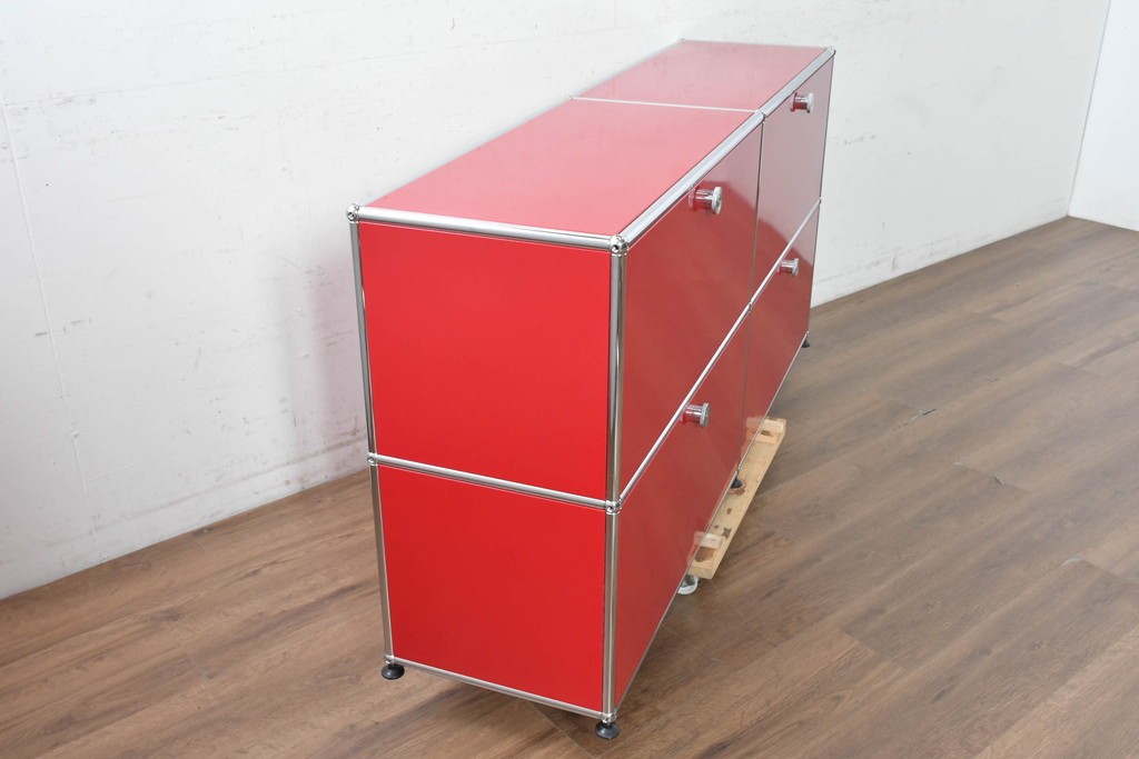 中古　美品　スイス　USMハラー(USM Haller)　ドロップダウンドア×2　エクステンションドア×2　サイドボード　(R-090924)