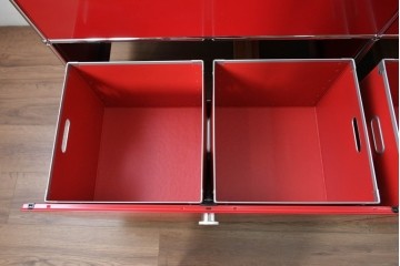 中古　美品　スイス　USMハラー(USM Haller)　ドロップダウンドア×2　エクステンションドア×2　サイドボード　(R-090924)