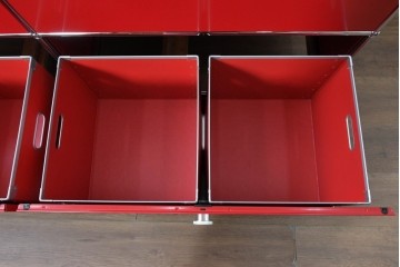 中古　美品　スイス　USMハラー(USM Haller)　ドロップダウンドア×2　エクステンションドア×2　サイドボード　(R-090924)
