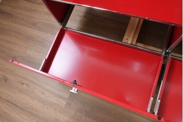 中古　美品　スイス　USMハラー(USM Haller)　ドロップダウンドア×2　エクステンションドア×2　サイドボード　(R-090924)