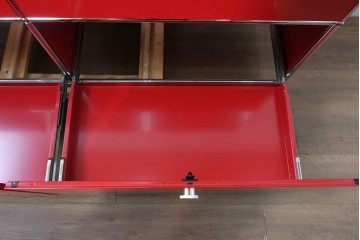 中古　美品　スイス　USMハラー(USM Haller)　ドロップダウンドア×2　エクステンションドア×2　サイドボード　(R-090924)