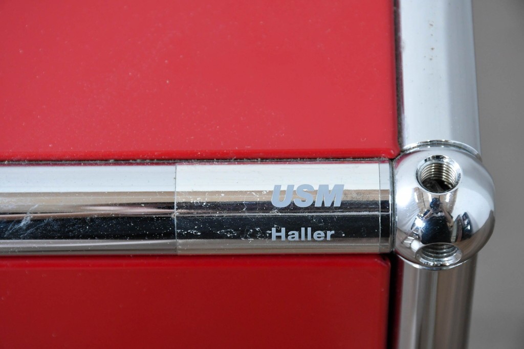 中古　美品　スイス　USMハラー(USM Haller)　ドロップダウンドア×2　エクステンションドア×2　サイドボード　(R-090924)