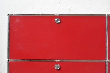中古　美品　スイス　USMハラー(USM Haller)　ドロップダウンドア×2　エクステンションドア×2　サイドボード　(R-090924)