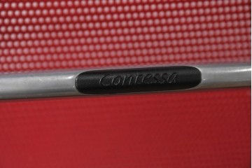 中古　okamura(オカムラ)　Contessa(コンテッサ)　鮮やかなレッドが映えるオフィスチェア　定価約31万円　(R-090927)