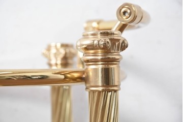 中古　イタリア製　Corti Cantu(コルティ・カントゥ)　IONICA(イオニカ)　675　華やかな真鍮製トローリーワゴン　(R-090928)