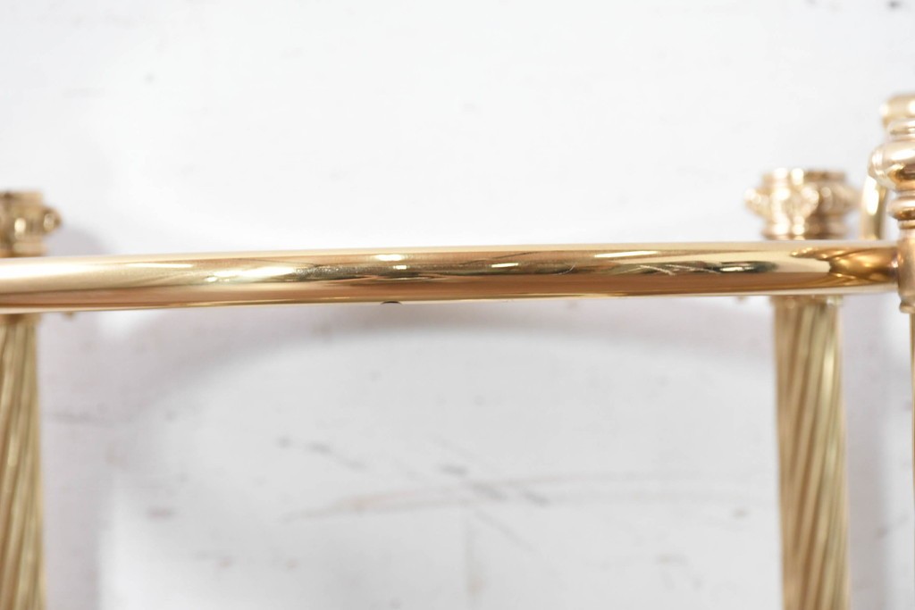 中古　イタリア製　Corti Cantu(コルティ・カントゥ)　IONICA(イオニカ)　675　華やかな真鍮製トローリーワゴン　(R-090928)
