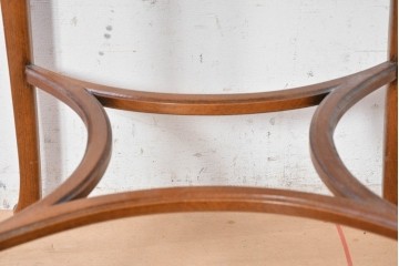 中古　美品　イタリア高級家具　メデア(Medea)　杢目が美しい引き出し付きサイドテーブル　(R-090935)