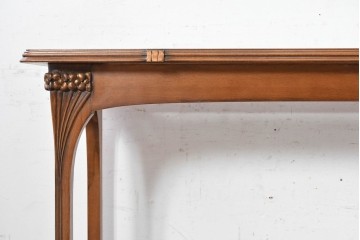 中古　美品　イタリア高級家具　メデア(Medea)　優美な曲線と彫刻が魅力のコンソールテーブル　(R-090936)