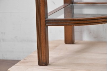 中古　美品　イタリア高級家具　メデア(Medea)　優美な曲線と彫刻が魅力のコンソールテーブル　(R-090936)
