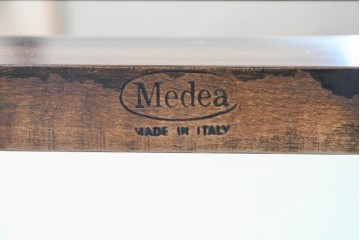 中古　美品　イタリア高級家具　メデア(Medea)　優美な曲線と彫刻が魅力のコンソールテーブル　(R-090936)