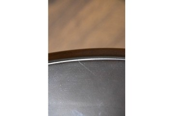 中古　美品　神戸洋家具　メープル不二屋　ガラス天板付きセンターテーブル　(R-090937)