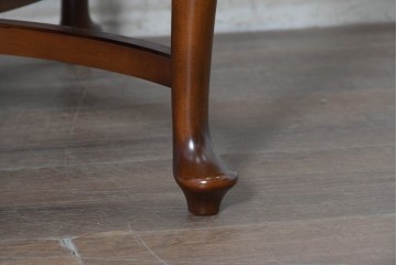 中古　美品　神戸洋家具　メープル不二屋　ガラス天板付きセンターテーブル　(R-090937)