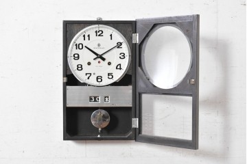 和製ヴィンテージ　昭和中期　愛知時計電機(アイチ、AICHI)　レトロな掛け時計　(R-090951)