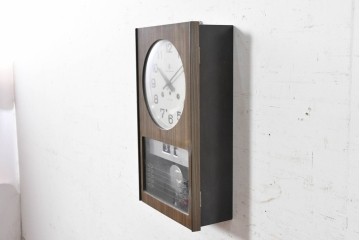 和製ヴィンテージ　昭和中期　愛知時計電機(アイチ、AICHI)　レトロな掛け時計　(R-090951)