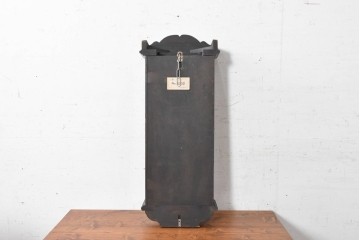 和製ヴィンテージ　昭和中期　愛知時計電機(アイチ、AICHI)　Super Eight(スーパーエイト)　彫刻が趣深い掛け時計　(R-090952)