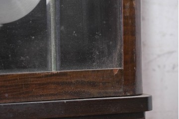 和製ヴィンテージ　昭和中期　Meiji(明治時計社)　木製ケースの装飾が趣深い掛け時計　(R-090953)