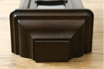和製アンティーク　大正期　大正ロマン　TRADE(Z)MARK　側面色ガラス入りの掛け時計　(R-090955)