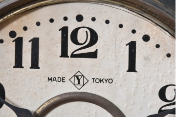 和製アンティーク　大正期　精工舎(SEIKOSHA、セイコー)　文字盤まわりのデザインがレトロな掛け時計　(R-090956)
