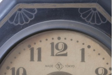 和製アンティーク　大正期　精工舎(SEIKOSHA、セイコー)　文字盤まわりのデザインがレトロな掛け時計　(R-090956)