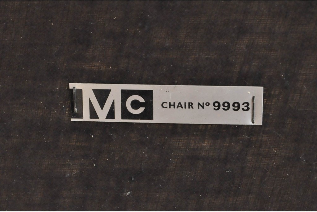 イギリスヴィンテージ　1970年頃　A.H.McIntosh(マッキントッシュ)社　チーク材　明るいブルーのファブリックが目を引くダイニングチェア3脚セット　(R-090958)