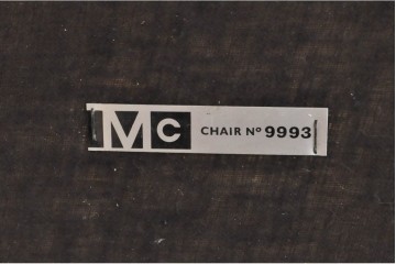 イギリスヴィンテージ　1970年頃　A.H.McIntosh(マッキントッシュ)社　チーク材　明るいブルーのファブリックが目を引くダイニングチェア3脚セット　(R-090958)