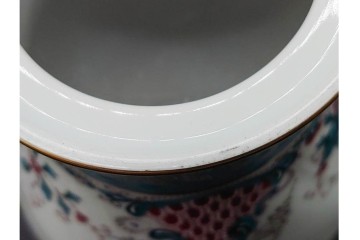 希少サイズ!　ハンガリー　HEREND(ヘレンド)　トゥッピーニの角笛　薔薇のつまみをあしらったコーヒーポット　(R-090962)