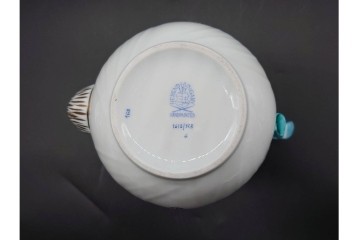 希少サイズ!　ハンガリー　HEREND(ヘレンド)　トゥッピーニの角笛　薔薇のつまみをあしらったコーヒーポット　(R-090962)