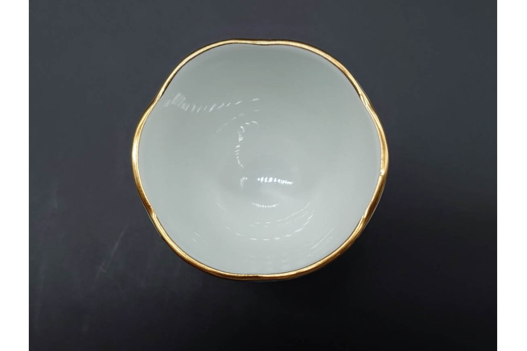 希少!　ハンガリー　HEREND(ヘレンド)　トゥッピーニの角笛　上品なエッグスタンド6点セット　(R-090965)