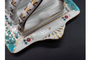 希少!　ハンガリー　HEREND(ヘレンド)　トゥッピーニの角笛　優美なトーストラック　(R-090966)