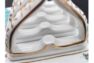希少!　ハンガリー　HEREND(ヘレンド)　トゥッピーニの角笛　優美なトーストラック　(R-090967)