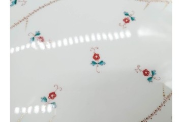 希少!　ハンガリー　HEREND(ヘレンド)　トゥッピーニの角笛　上品なリボン付トレイ　(R-090968)