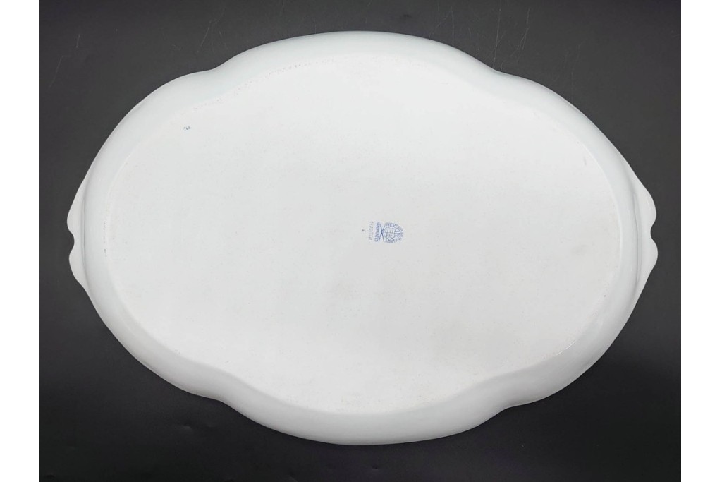 希少!　ハンガリー　HEREND(ヘレンド)　トゥッピーニの角笛　上品なリボン付トレイ　(R-090968)