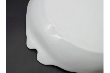 希少!　ハンガリー　HEREND(ヘレンド)　トゥッピーニの角笛　上品なリボン付トレイ　(R-090968)