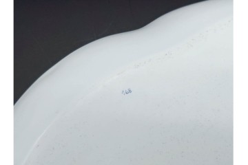 希少!　ハンガリー　HEREND(ヘレンド)　トゥッピーニの角笛　上品なリボン付トレイ　(R-090968)