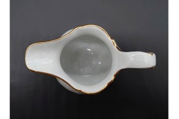 ドイツ製　Meissen(マイセン)　フラワーブーケ　五つ花デザイン　色鮮やかな昆虫と花々が描かれたポット・クリーマー・シュガーポットセット　(R-090972)