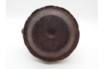 戦前　当時物　 山形鋳物の老舗 保寿堂　馬図が印象的な鉄瓶　(R-090985)