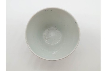 江戸期　古伊万里　染付　幾何学文が粋なそば猪口5点セット　(R-090988)
