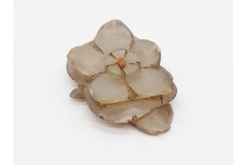 中国　古玩　花や龍といった繊細な彫刻が施された玉佩など古玉7点セット　(R-090995)
