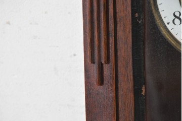 和製アンティーク　明治期から大正期　精工舎(SEIKOSHA、セイコー)　TRADE(S)MARK　「ボストン」　大正ロマンの雰囲気あふれるスリゲル型掛け時計　(R-091000)