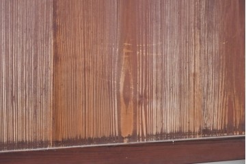 アンティーク建具　大正から昭和初期　ガラスが軽やかな印象を添えるガラス帯戸2枚セット　(R-091013)