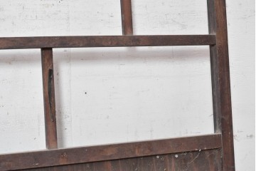 アンティーク建具　大正から昭和初期　大正ロマン　格子意匠が趣深い素朴な窓2枚セット　(R-091014)